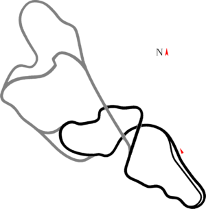 A Basic Map of the Short layout of Hirochi Raceway