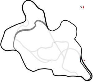A Basic Map of the Original layout of Hirochi Raceway
